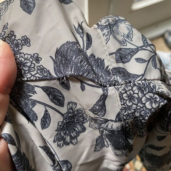 MAISON ARTICLE Men Navy & Beige Floral Print Shorts Size XL-Flawed - Picture 9 of 9